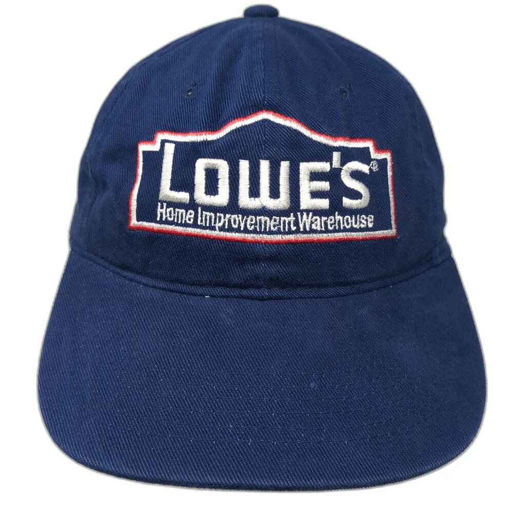 Headmaster Baseball Cap Blue One Size Lowe's Home Improvement Logo Slideback hat